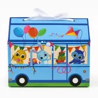 Коробка для сладостей «С днём рождения!», 10 х 18 х 14 см