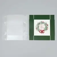 Коробка для макарун «Чудо обязательно случится», венок, 12 х 12 х 3.5 см
