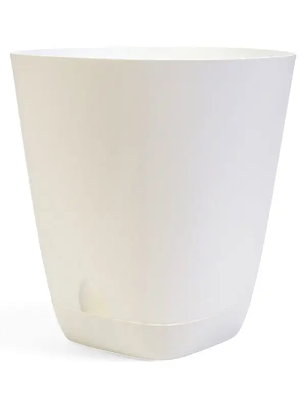 Кашпо с прикорневым поливом 15 л D-29,5см, H-31см Белый Кашпо с прикорневым поливом 15 л D-29,5см, H-31см Белый "Гранд"