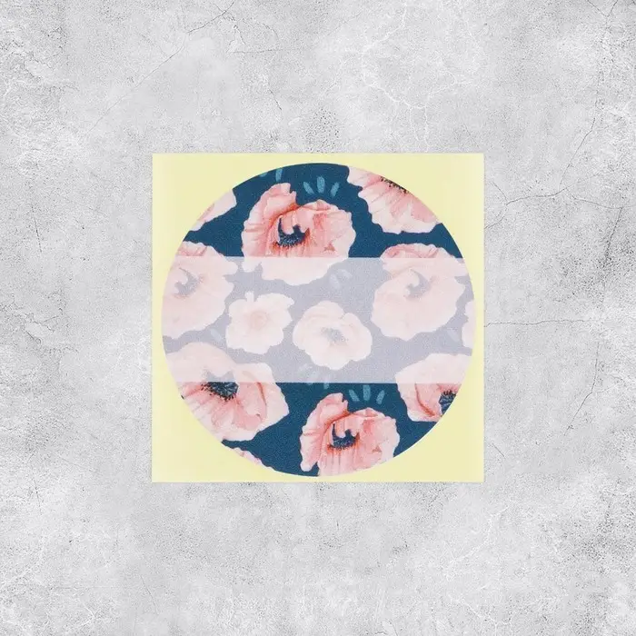 Наклейки для бизнеса и подарков &laquo;Цветочки&raquo;, 50 шт, 4 х 4 см