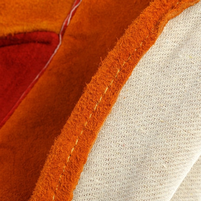 Краги сварщика спилковые WELDESTAR, 350 мм, АВ, желто-красные Краги сварщика спилковые WELDESTAR, 350 мм, АВ, желто-красные