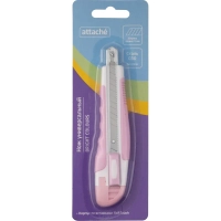 Нож универсальный Attache 9 мм пласт со встав мет направл. роз. авто