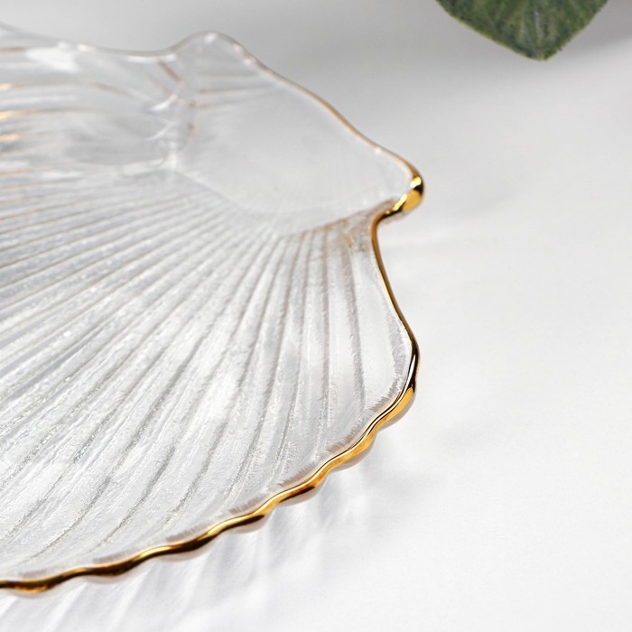 Блюдо сервировочное Magistro «Ракушка», 14×13,5×1,5 см, фигурное Блюдо сервировочное Magistro «Ракушка», 14×13,5×1,5 см, фигурное