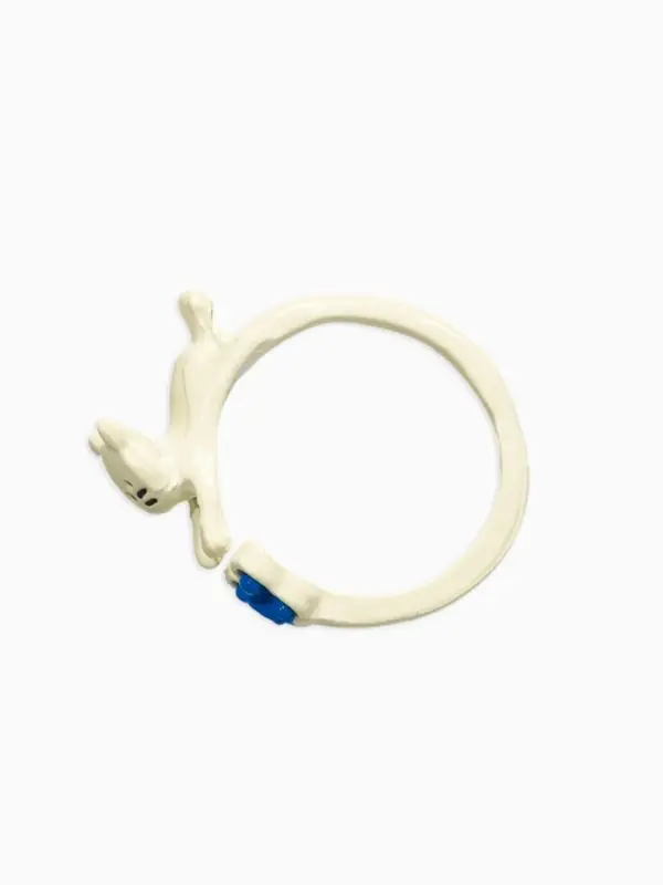 Кольцо &laquo;Выбражулька. Котик обнимашка&raquo;, размер 16.5, бежевое