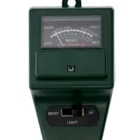 Прибор для измерения влажность/pH/кислотность почвы, зеленый