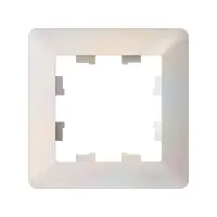 ATLASDESIGN AIR 1-постовая РАМКА, ЖЕМЧУГ/дымчатый белый