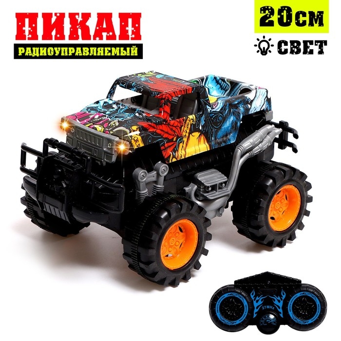 Машина радиоуправляемая «Пикап», работает от батареек, цвет МИКС Машина радиоуправляемая «Пикап», работает от батареек, цвет МИКС
