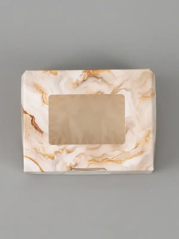 Коробка подарочная с окном &laquo;Мрамор&raquo;, 10&times;8&times;3.5 см, самосборная