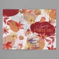 Подарочный набор &laquo;Учитель&raquo;, пакет и открытка, ML 27 &times; 23 &times; 11,5 см