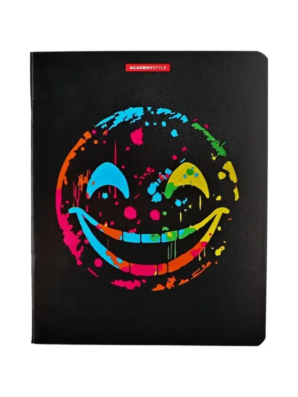 Тетрадь 48 листов, в клетку &laquo;Смайлы&raquo;, мелованный картон, МИКС