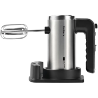 Миксер Timberk T-HM40S49, 550Вт, 5 режимов, подставка, серебристый