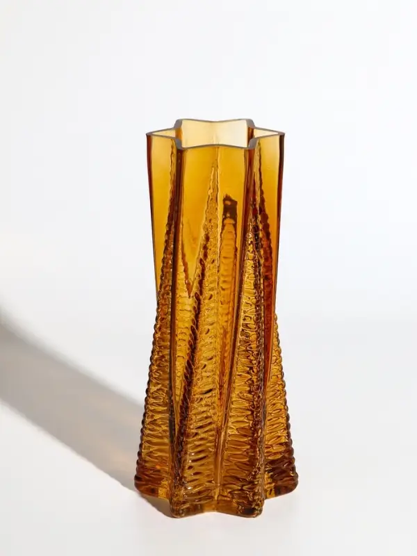 Ваза стекло настольная  Ваза стекло настольная "Флоранс" 25х11х9 см, коричневый