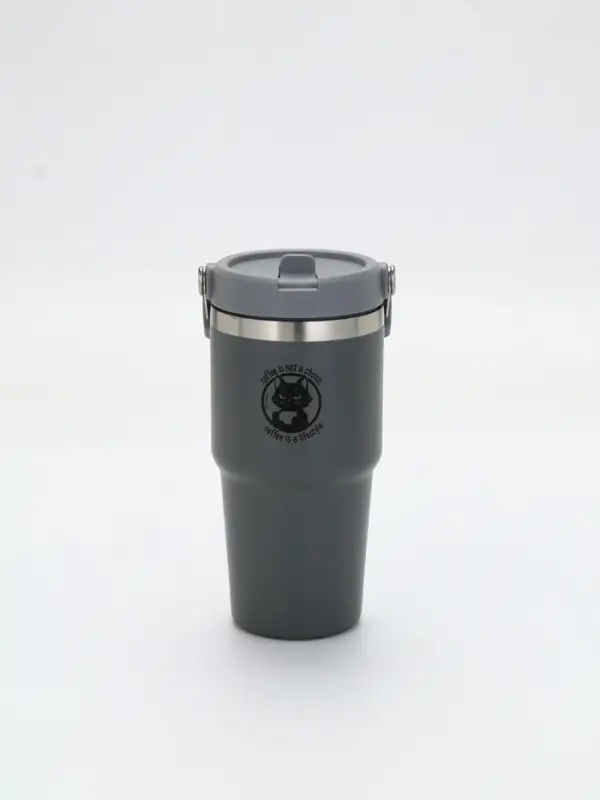 Термостакан с ручкой  Термостакан с ручкой "Coffee", 600 мл