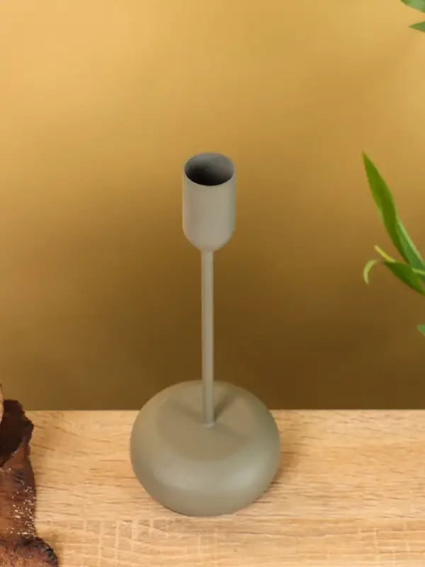 Подсвечник на 1 свечу текстурный  Подсвечник на 1 свечу текстурный "Графит" 8х8х20 см