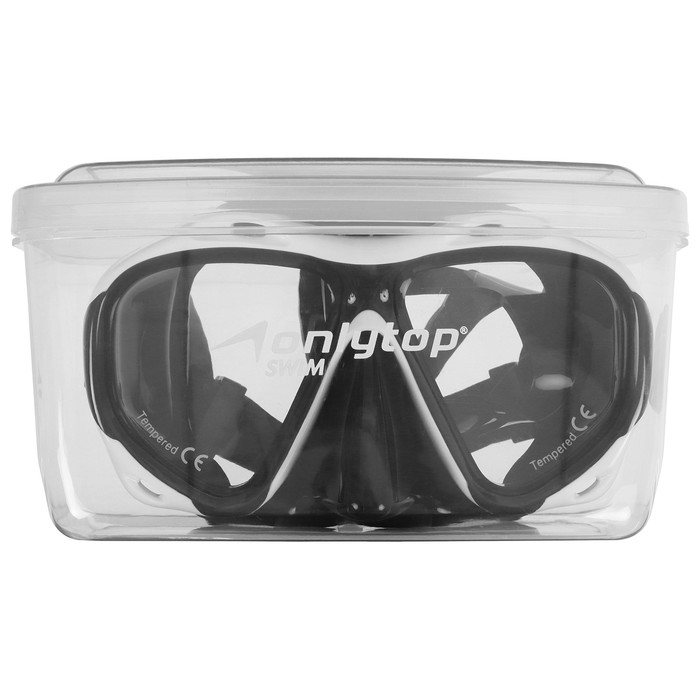 Маска для дайвинга ONLYTOP, цвет чёрный/белый Маска для дайвинга ONLYTOP, цвет чёрный/белый