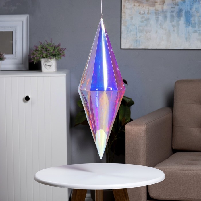 Светодиодная фигура «Кристалл» 18 × 60 × 18 см, пластик, 220 В, свечение белое Светодиодная фигура «Кристалл» 18 × 60 × 18 см, пластик, 220 В, свечение белое