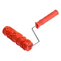 Валик декоративный ТУНДРА, резиновый, &laquo;кракле&raquo;, рукоятка d=6 мм, 180 мм