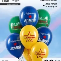 Воздушный шар латексный 12" &laquo;Дембель&raquo;, набор 25 шт.