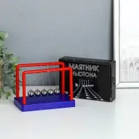 Маятник "Шары Ньютона" сине-красный 8х13х9,5 см