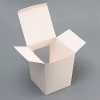 Коробка для кулича белая, кондитерская упаковка, 15&times;15&times;18 см