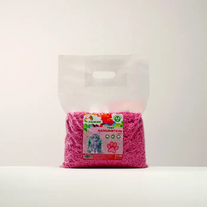 Наполнитель тофу &laquo;Пижон&raquo;, 5 л, персик