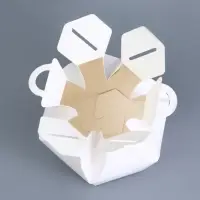 Универсальная подарочная коробка складная, 10&times;10&times;13 см, белая