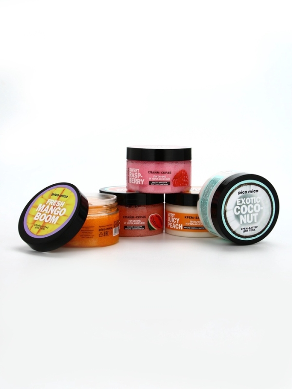 Крем-баттер для тела Very juicy peach, питание и увлажнение, с ароматом персика, 250 г, PICO MICO Крем-баттер для тела Very juicy peach, питание и увлажнение, с ароматом персика, 250 г, PICO MICO
