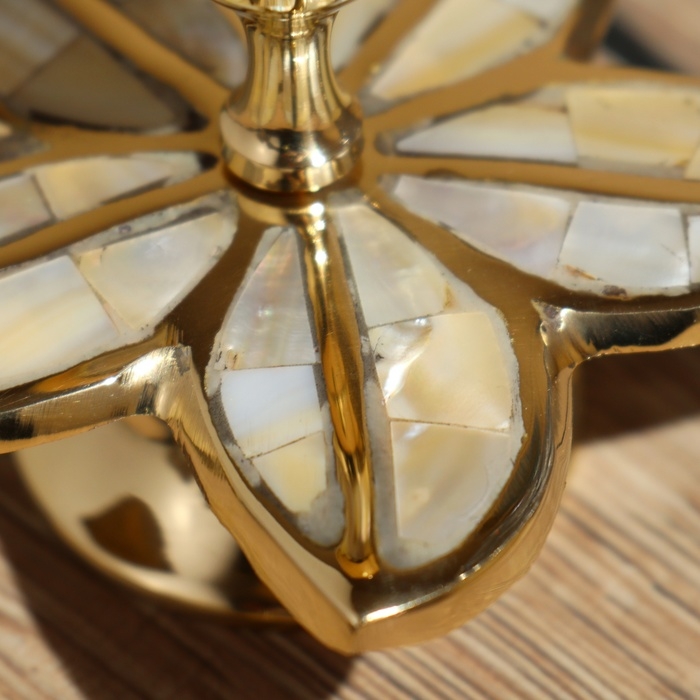 Подсвечник Подсвечник "Пятилистник" 8 см, латунь