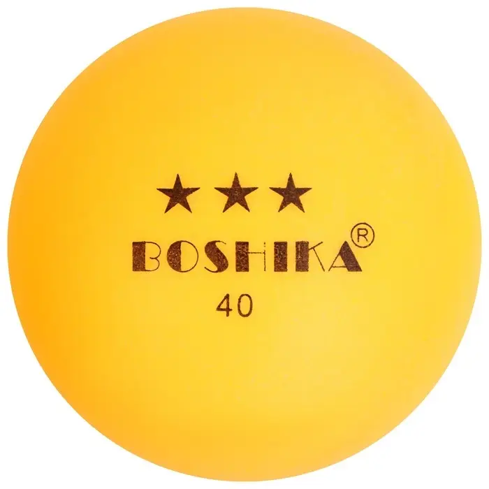 Мяч для настольного тенниса BOSHIKA 3***, PP, цвет оранжевый