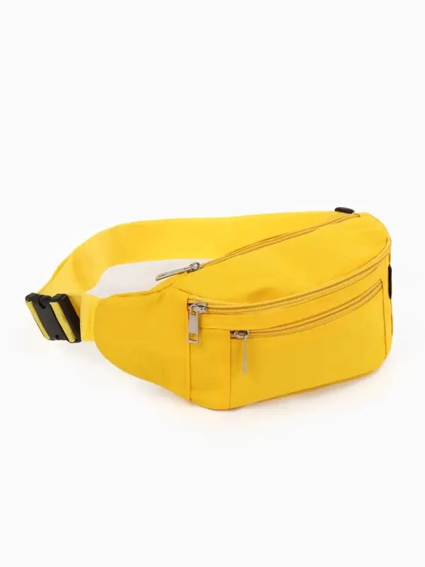 Сумка поясная Стиль, 34*6*12 см, отд на молнии, н/карман, желтый