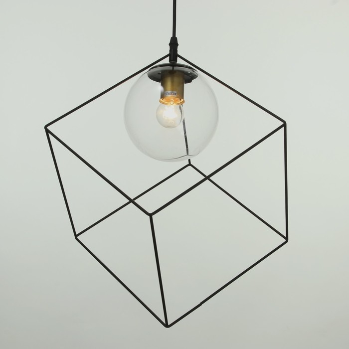 Светильник BayerLux 2467/1BK E27 40Вт черный 25х25х25-125 см