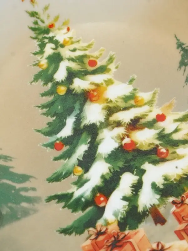 Посуда новогодняя «Новый Год», набор 4 предмета: тарелка Посуда новогодняя «Новый Год», набор 4 предмета: тарелка