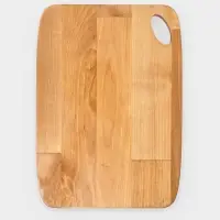 Доска разделочная, 22.2&times;17&times;1.8/1.6 см, дерево берёза, пропитана маслом, бежевая