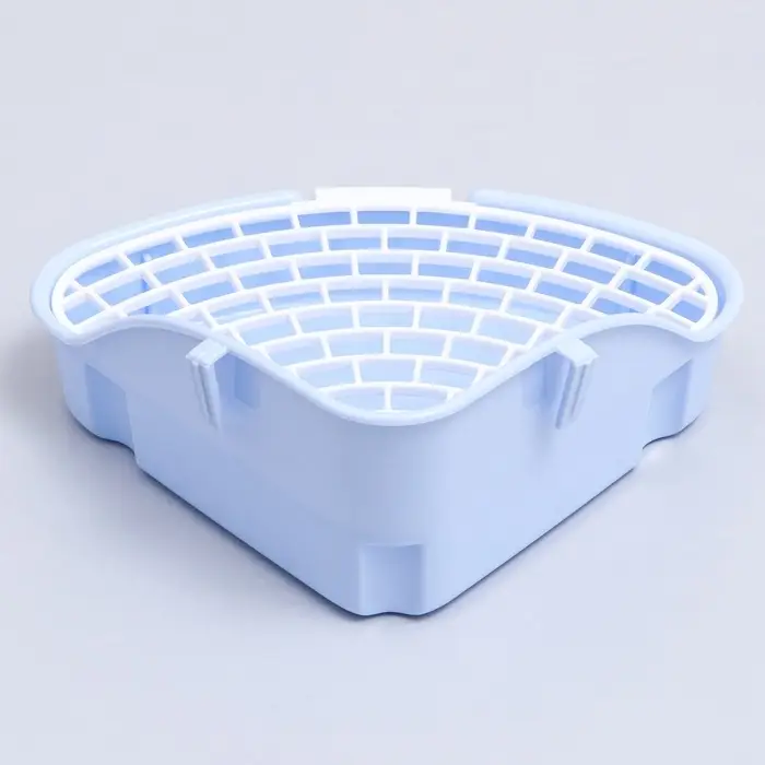 Туалет для кроликов и хорьков &laquo;Пижон&raquo;, 24&times;18&times;11 см, угловой, пластик, синий