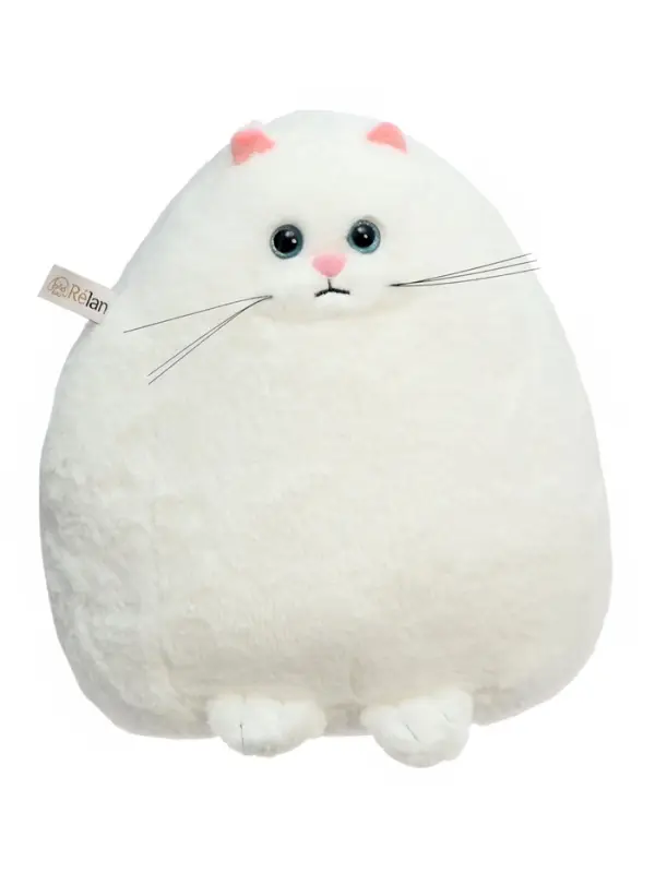Мягкая игрушка "Котик", белый, 28 см