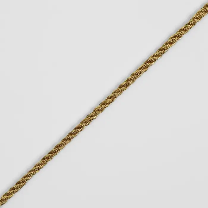 Нить для плетения, d=4 мм, 15&plusmn;1 м, цвет золотой