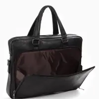 Сумка деловая, 38*8*29см, отд на молнии, 2 н/кармана, длин регил. ремень, ручка, черный