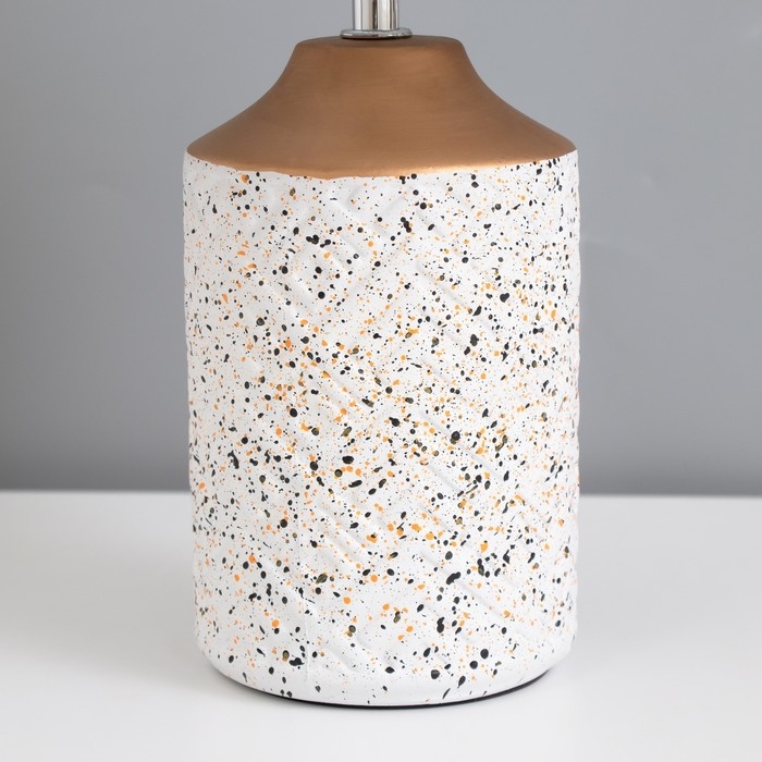 Лампа настольная Лампа настольная "Киао" 1х40Вт Е14 белый/золото 22х22х36см