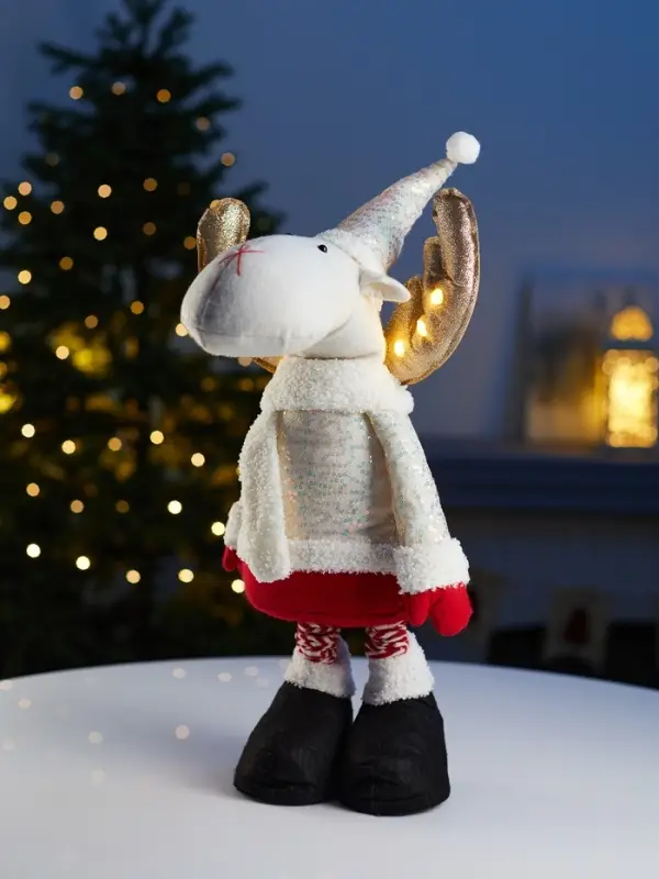 Фигура текстиль «Лосик» 55-84 см, телеск-е ножки, 1LED,AG10x3 (в компл.), Т/БЕЛЫЙ Фигура текстиль «Лосик» 55-84 см, телеск-е ножки, 1LED,AG10x3 (в компл.), Т/БЕЛЫЙ