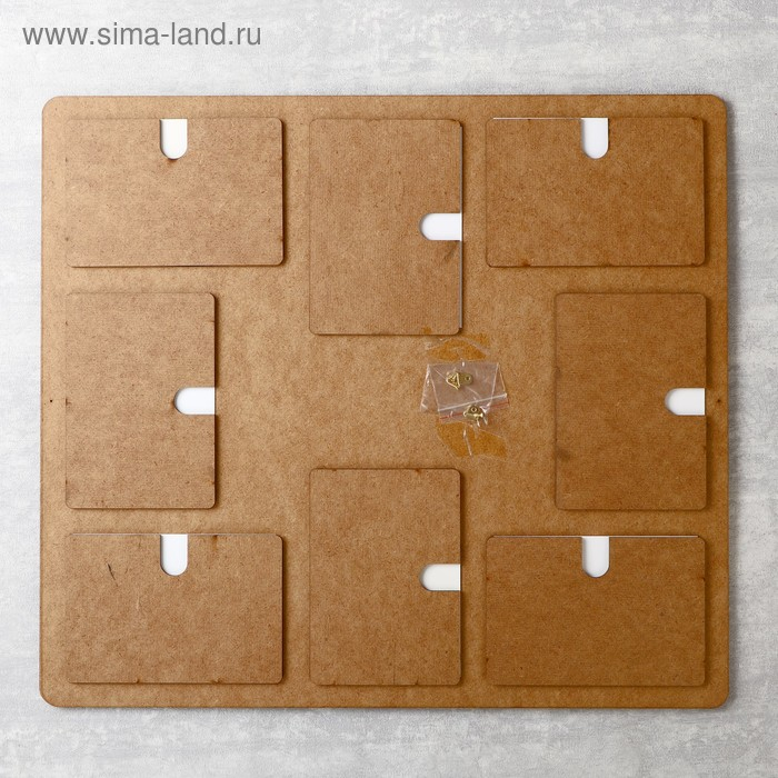 Фоторамка ХДФ  Фоторамка ХДФ "Наша семья" на 8 фото 10x15 см (пластиковый экран)