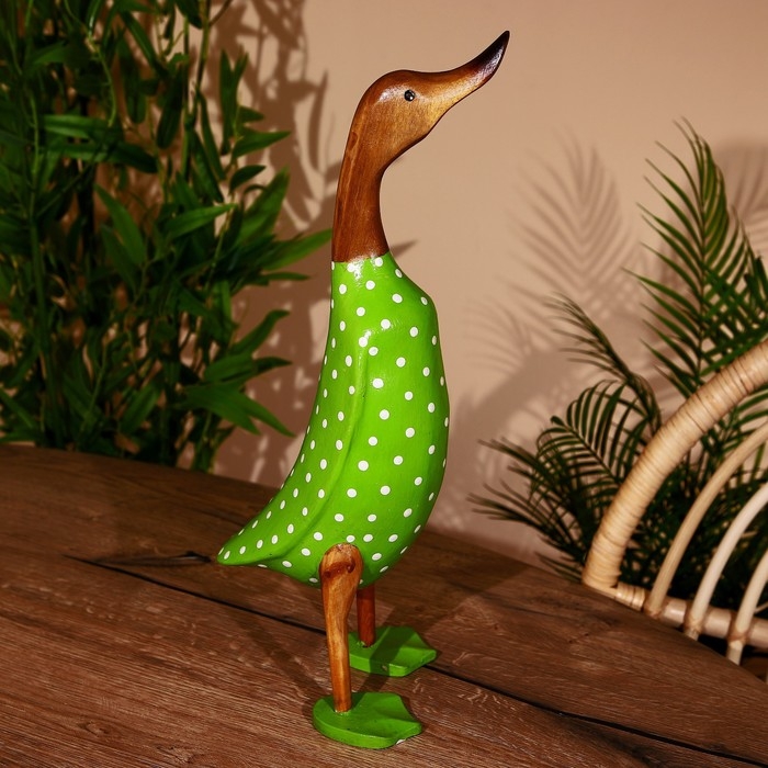 Сувенир "Утка в зелёном" дерево 45 см