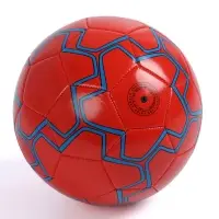 Футбольный мяч ONLYTOP, машинная сшивка, 32 панели, р. 5, PVC, резиновая камера, красный
