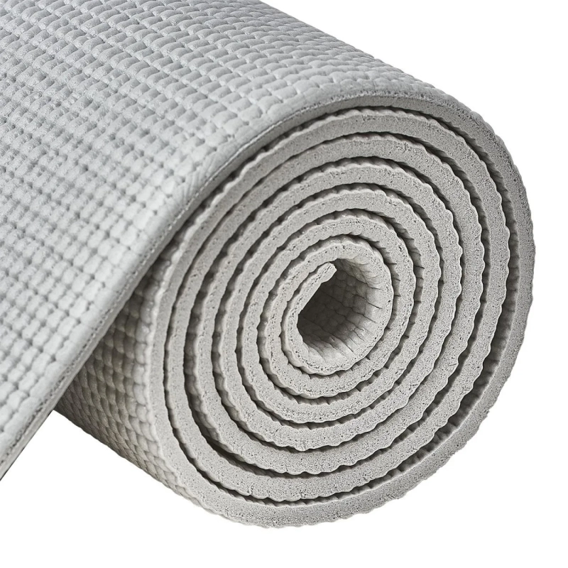 Коврик для йоги TORRES Relax 6, YL12236G, PVC 6 мм,серый