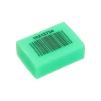 Набор ластиков 5 штук прямоугольных НЕОН зеленый (штрихкод на штуке)