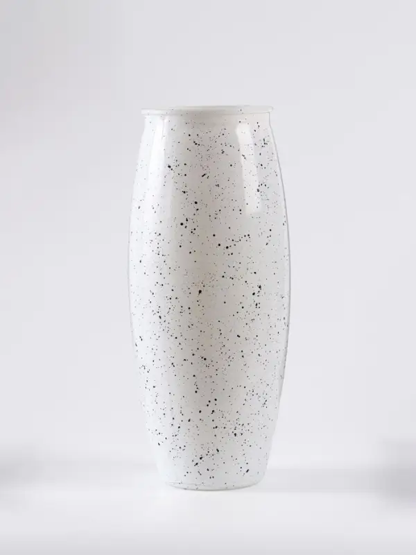 Ваза для цветов &laquo;Крапле&raquo;, h=23 см, стекло, белая