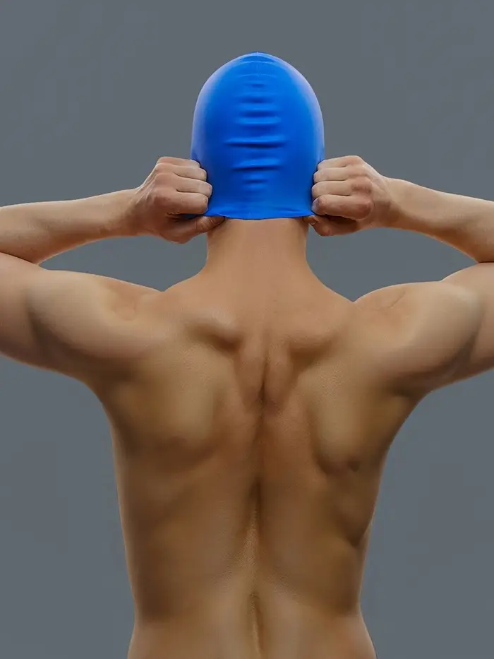 Шапочка для плавания взрослая ONLYTOP Swim, силиконовая, обхват 54-60 см
