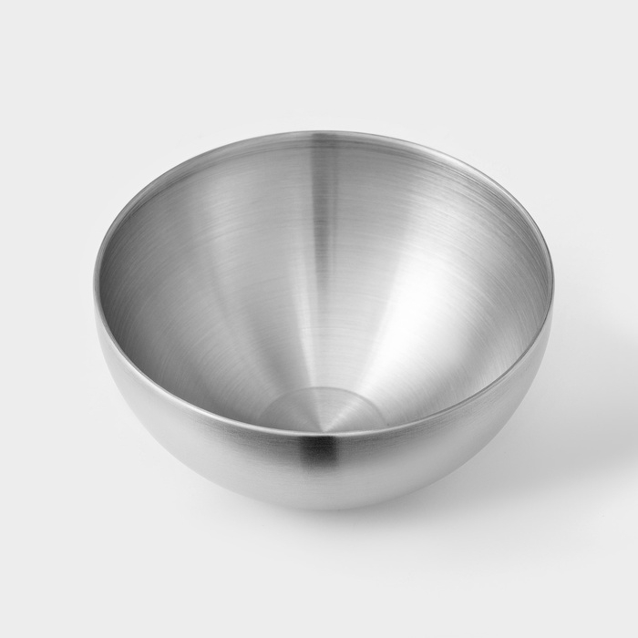 Миска-салатник Sphere, 800 мл, d=15 см, нержавеющая сталь, серебряная Миска-салатник Sphere, 800 мл, d=15 см, нержавеющая сталь, серебряная