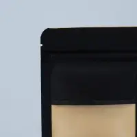 Пакет Zip-lock Крафт с прямоугольным окном, черный,10&times;15&times;3 см