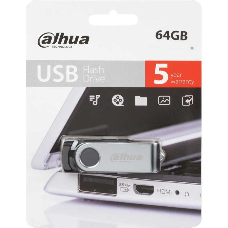 Флеш-память Dahua 64 ГБ, USB2.0 DHI-USB-U116-20-64GB