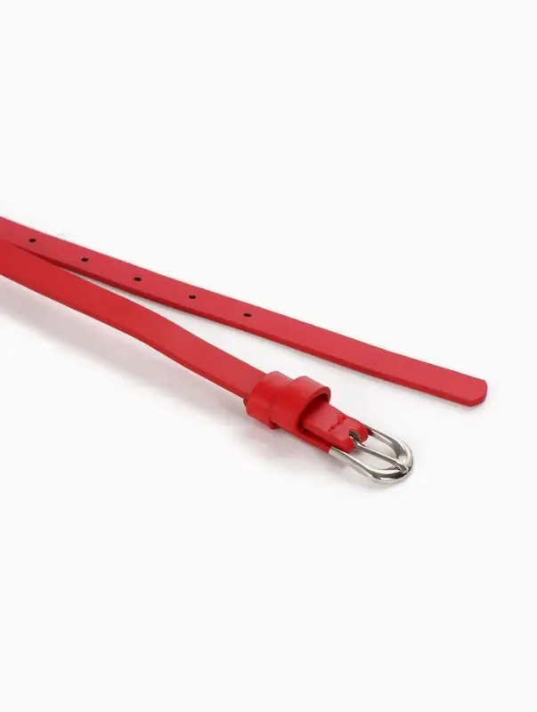 Ремень женский, пряжка металл, 1 прокол, 1.4&times;105 см, красный